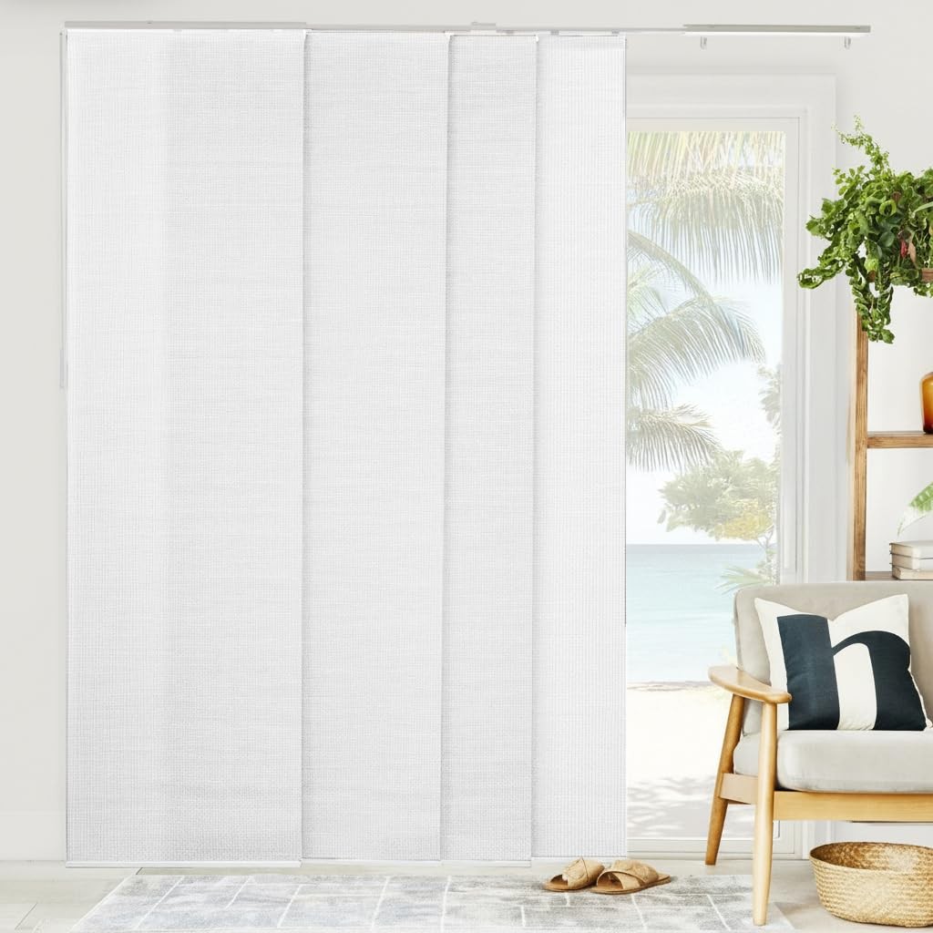 Chicology Panel Track Blinds For Sliding Glass Door Adjustable Track For Patio