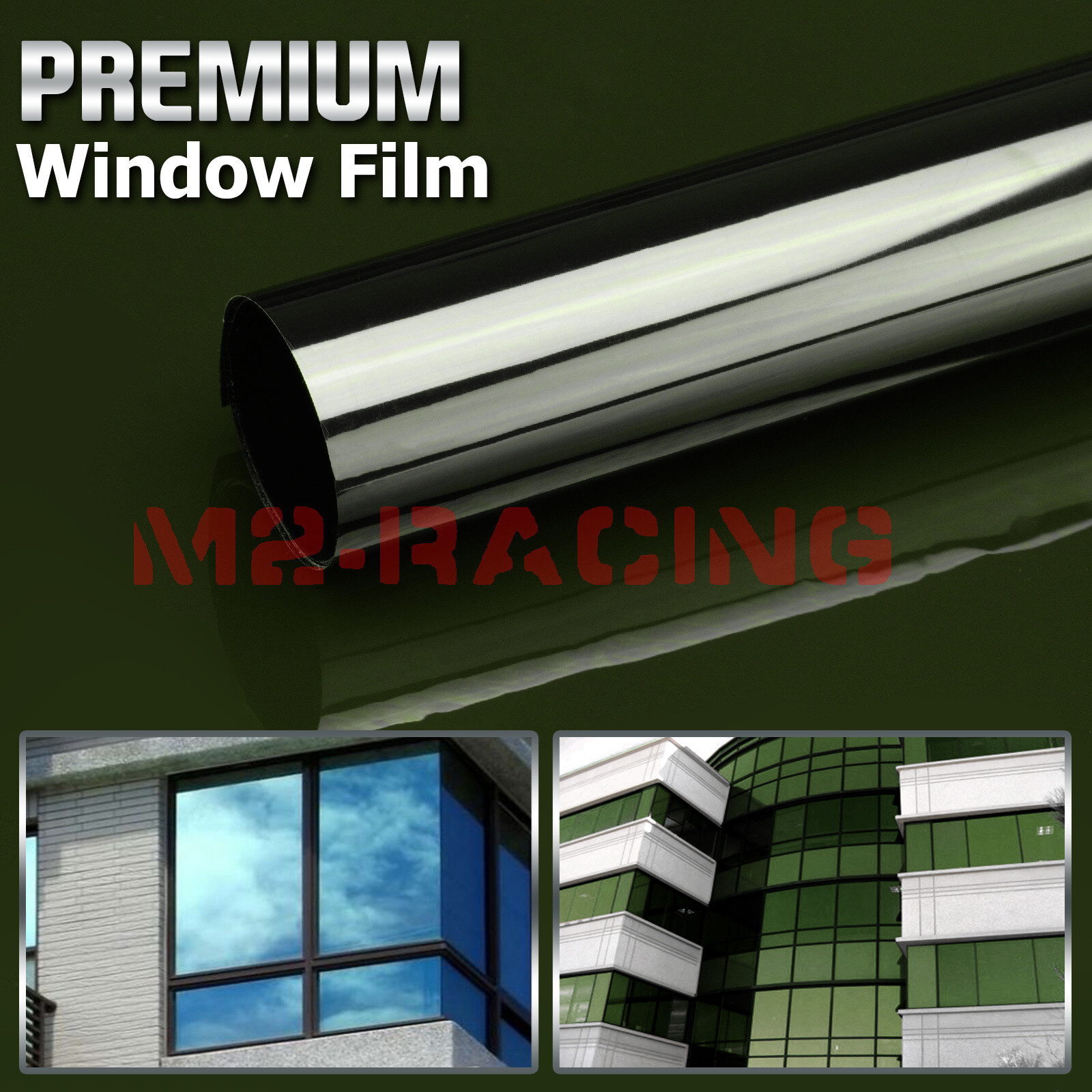 Green Smoke Window Tint Film UV Heat Reflective Home Office #19