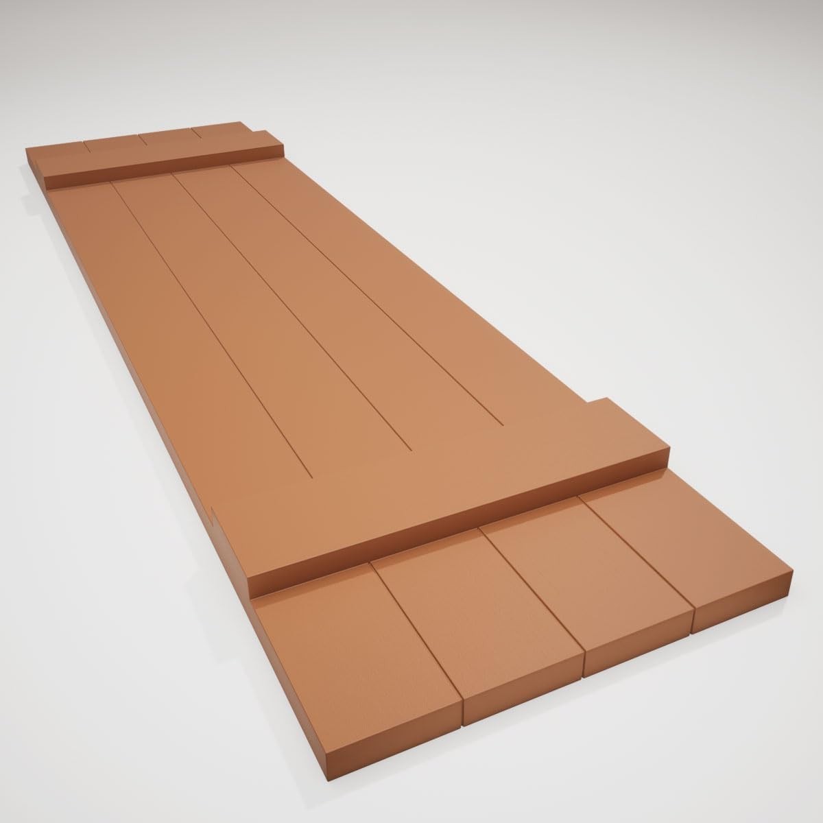 Standard Size Four Board Joined Shutters 14″W x 47″H Mid-America Vinyl 1pair