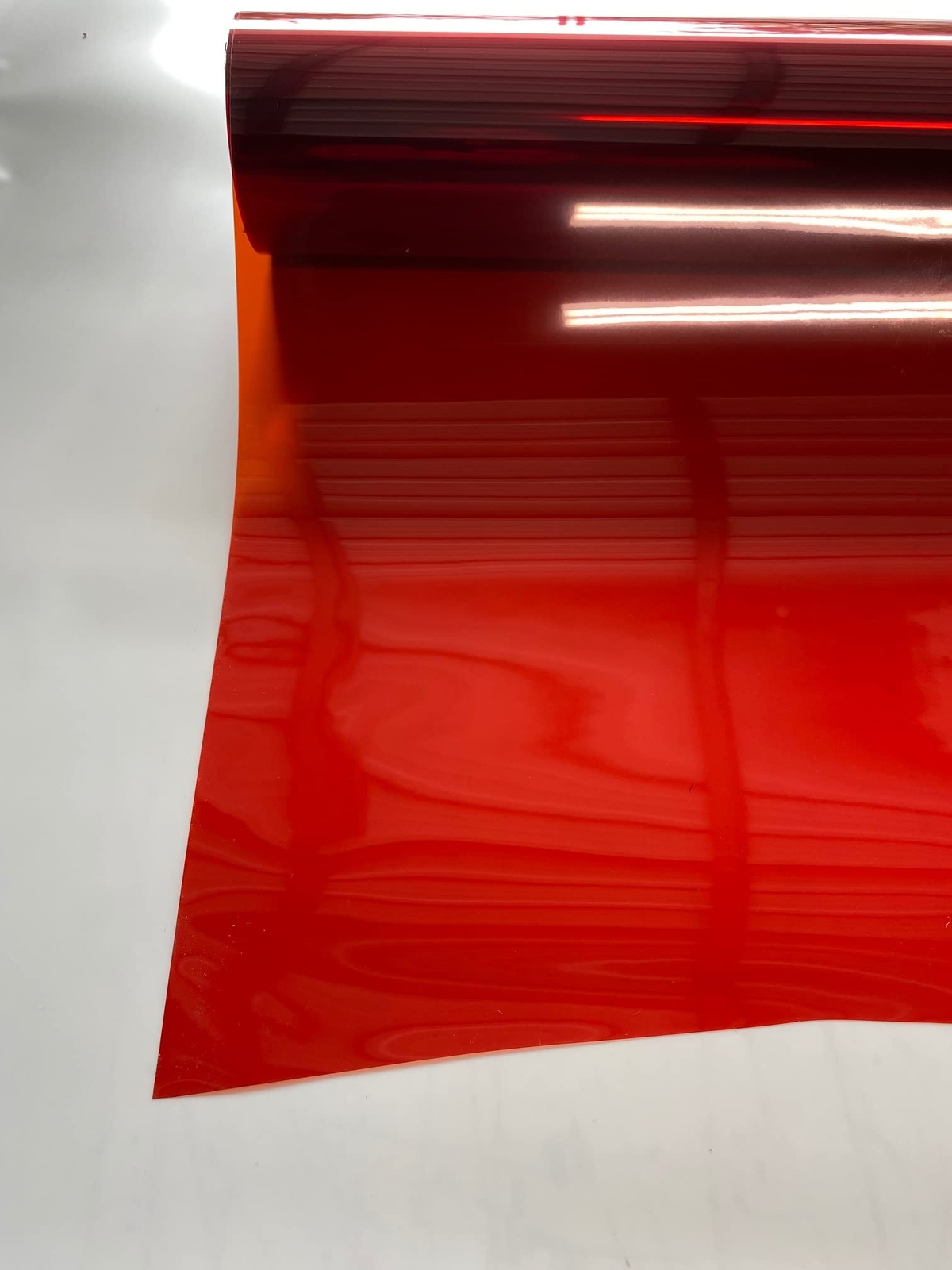 Red Transparent Colored, Decorative, Privacy Window Film (12″ x 84″)