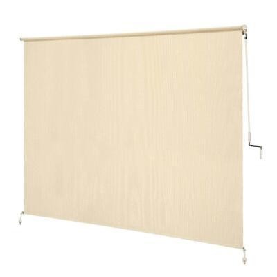 Coolaroo Exterior Roller Shade 96″ Wx72″ L Uv Blocking Fade Resistant In Sesame