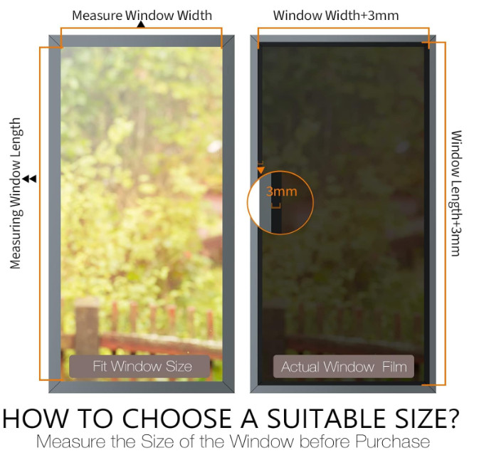 NEW_STATINT Window Film Privacy One Way Mirror Glass Tint_SILVER_55.1 x 32.8 ft