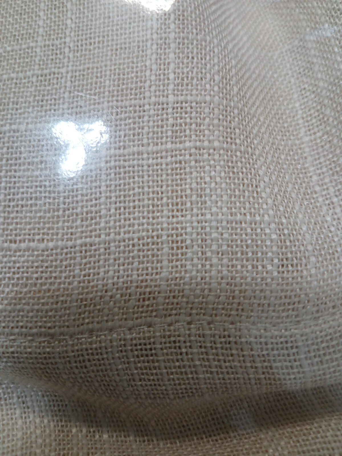 Faux Linen Curtains Abby Beige Two Panels Each Piece 54×72