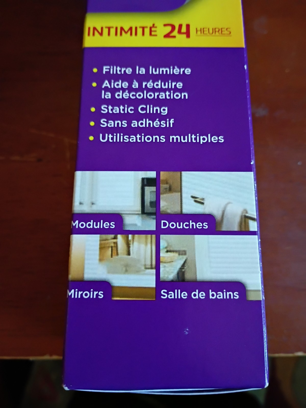 Faux Blinds Sidelights Entryway Decorative Window Film DIY Static Cling 1ftx6.5