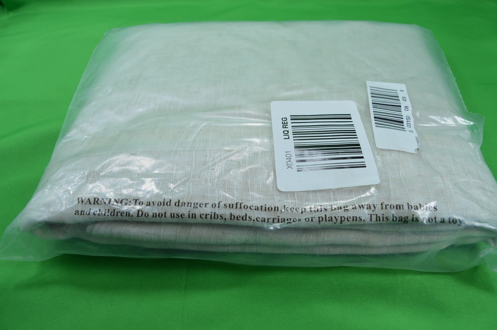 Lichtenberg Clean Window Linen Off White Curtain Panel 52 x 96″ Rod Pocket