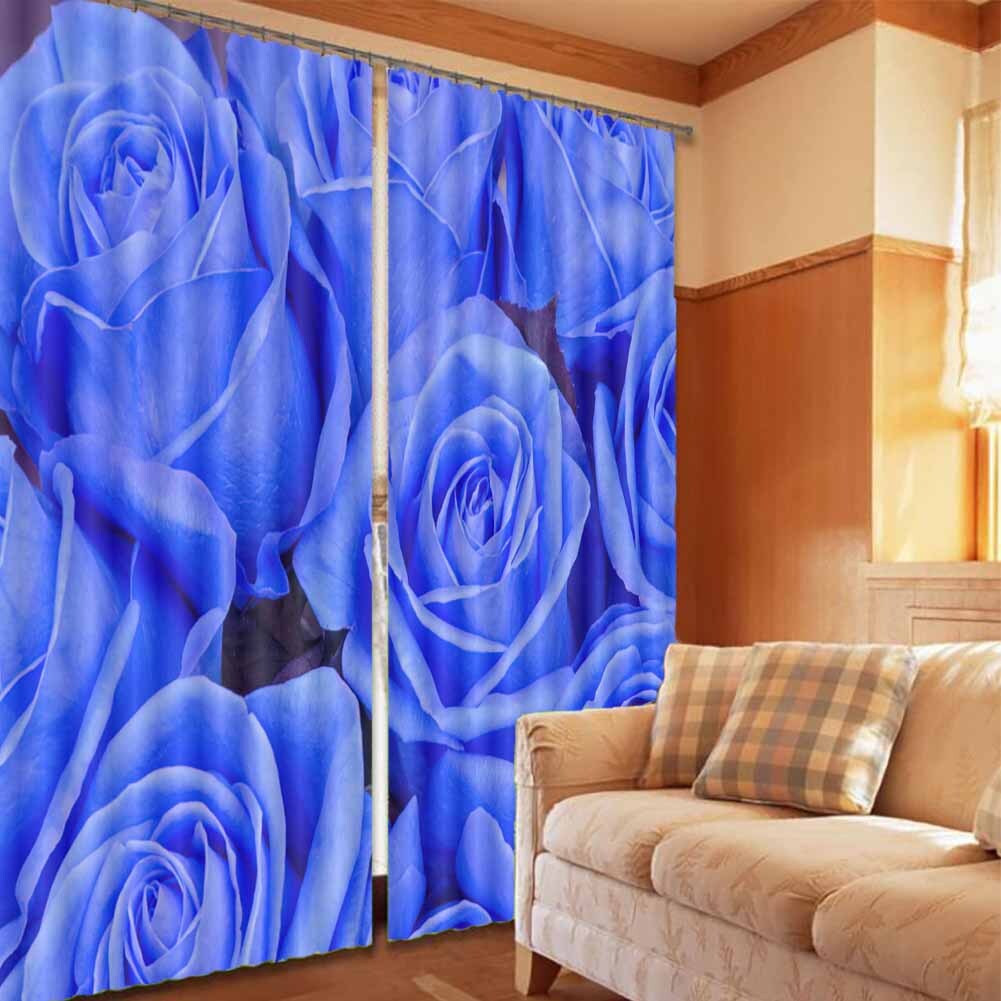 Many Blue Fairy Maidens 3D Blockout Photo Print Curtain Fabric Curtains Window