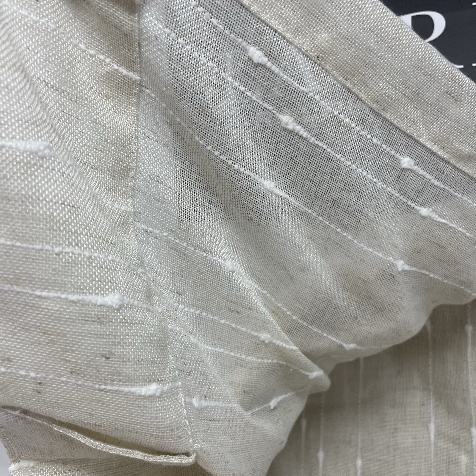 Ralph Lauren 2 Back Tab/Rod Pocket Panels Drapes Curtain 54″x84″ Linen Blend