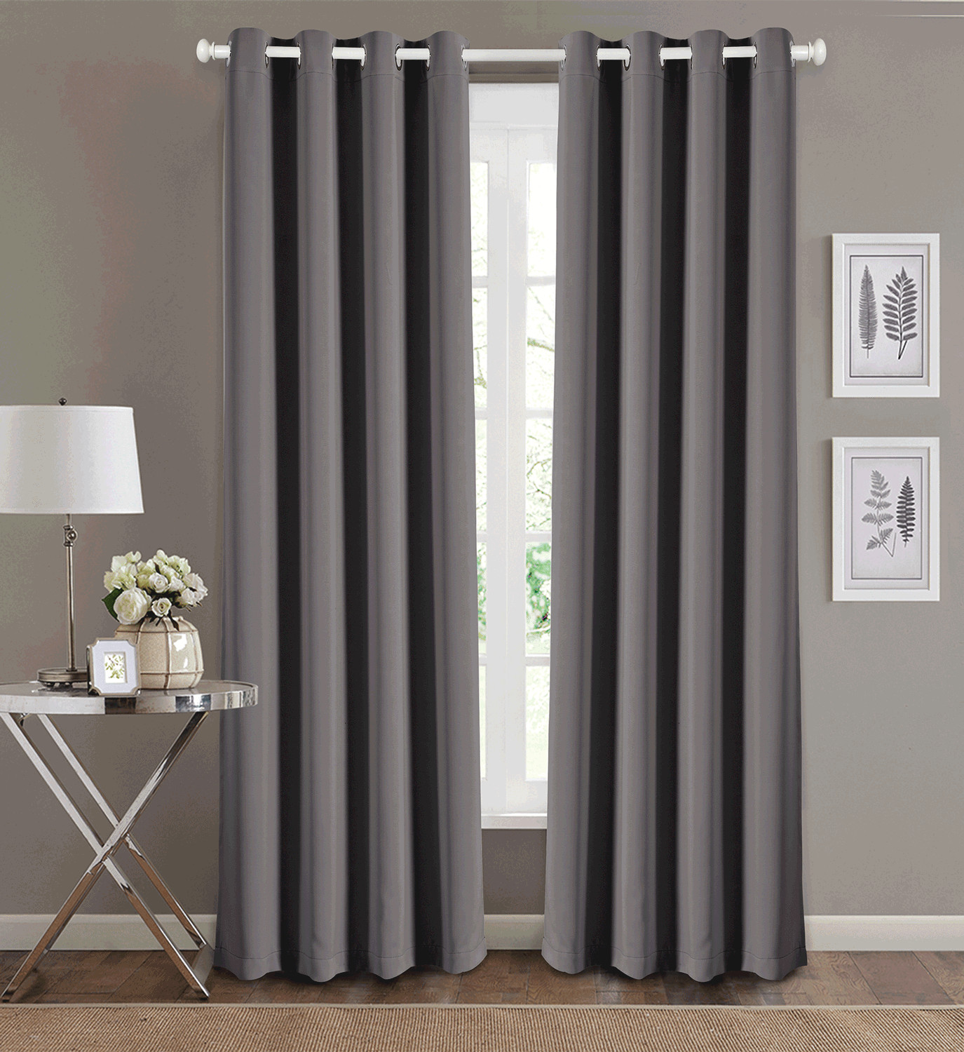 Energy Saver Shade Room Darkening Blackout Curtain Panel set 3 Different Colors