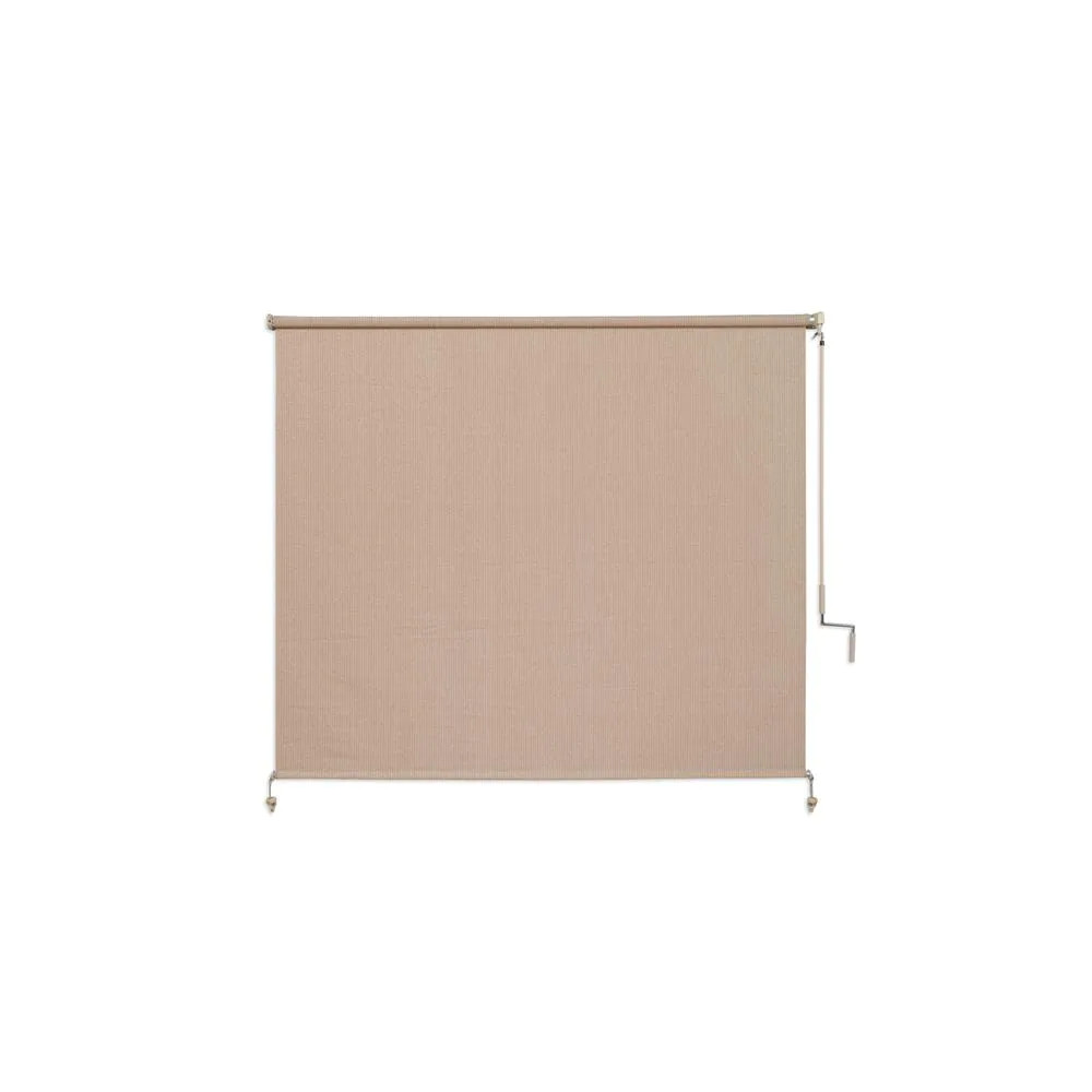 Camel Cordless UV Blocking Fade Resistant Fabric Exterior Roller Shade 72 In. W