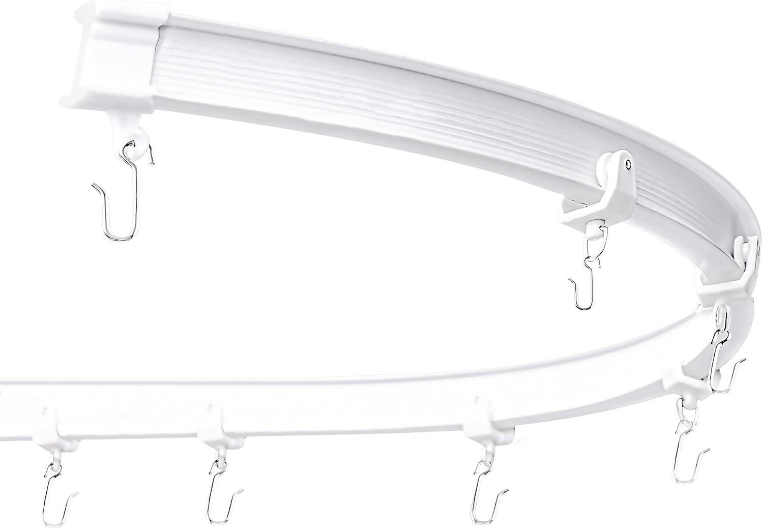 Curved Flexible Ceiling Curtain Track, 1 Meter for Shower and Room Dividers