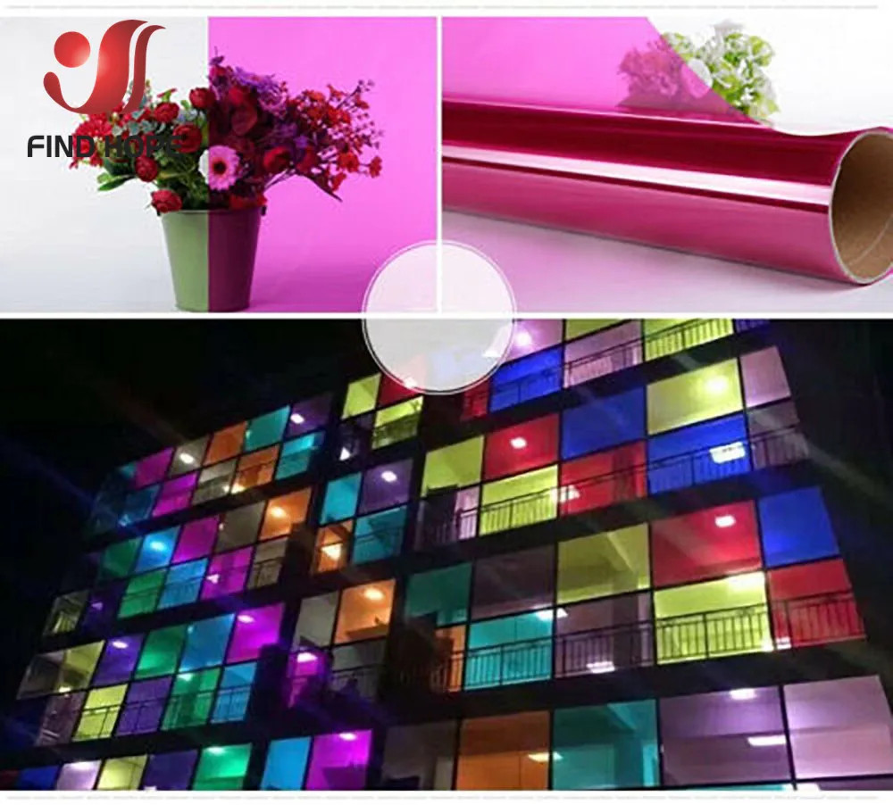 DIY, Renter Friendly Stained Glass Window Film – Multicolor for Creative Studios