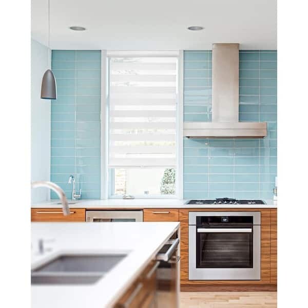 Chicology Cordless Light Filtering Dual Layer Zebra Roller Shade – Basic Arctic