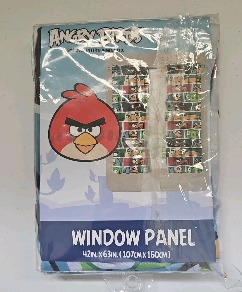 Angry Birds Window Panels – 42×63 – One Set Multi Color