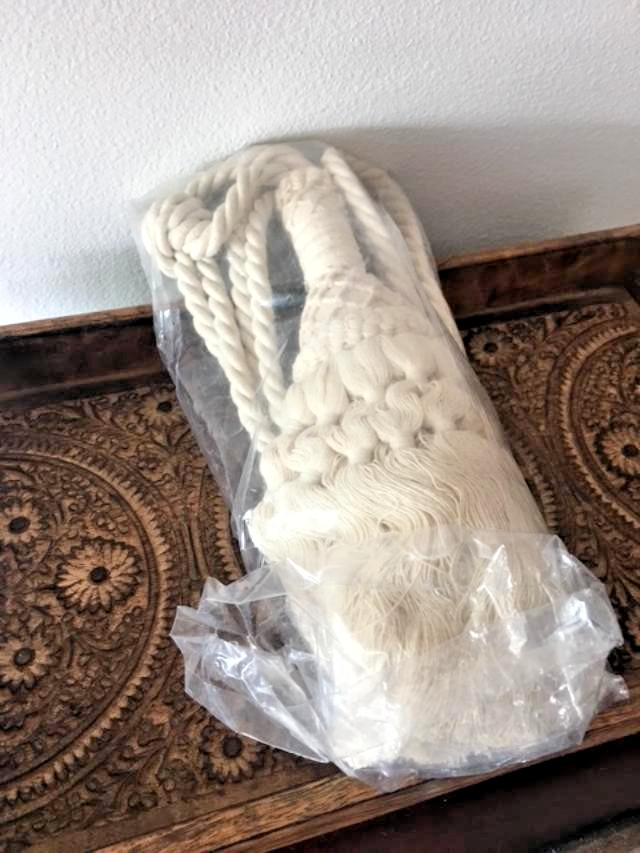 NWT ~ Soft Surroundings (2) Ivory Antique White Cotton Crochet Tie Backs