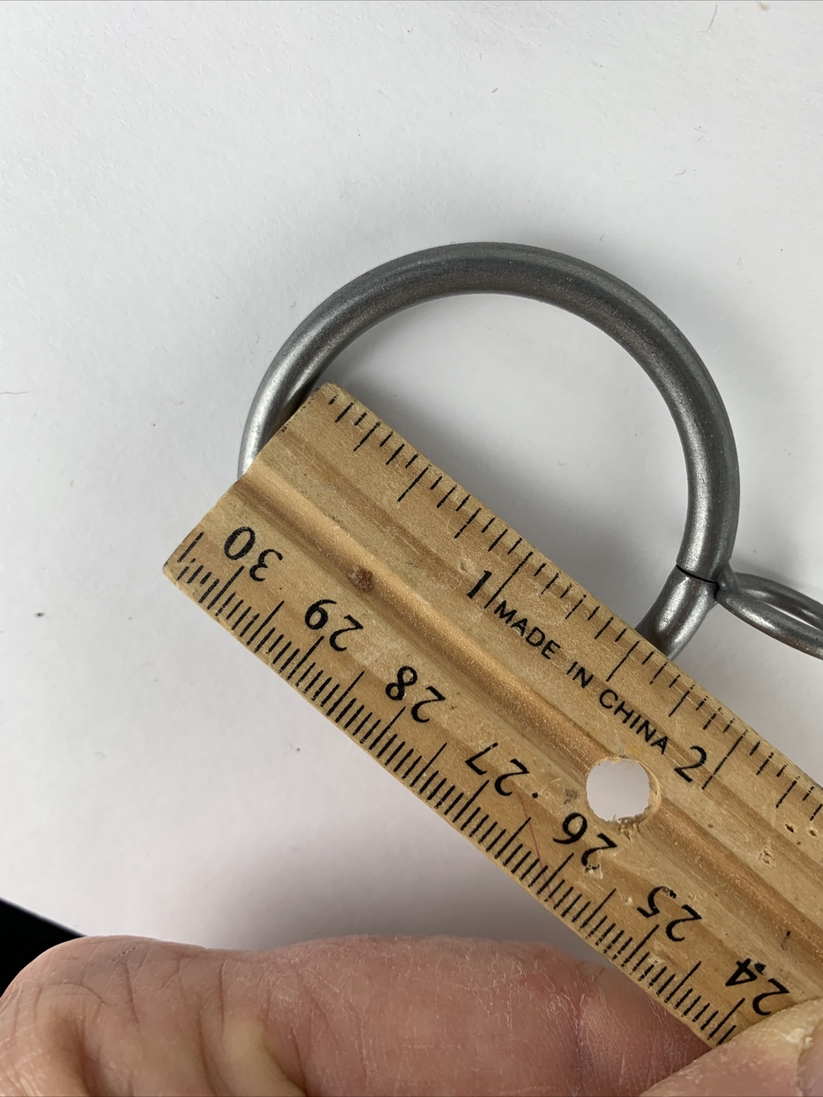 Lot of 12 Drapery Curtain Rings metal pewter finish for 1 1/4″ rod