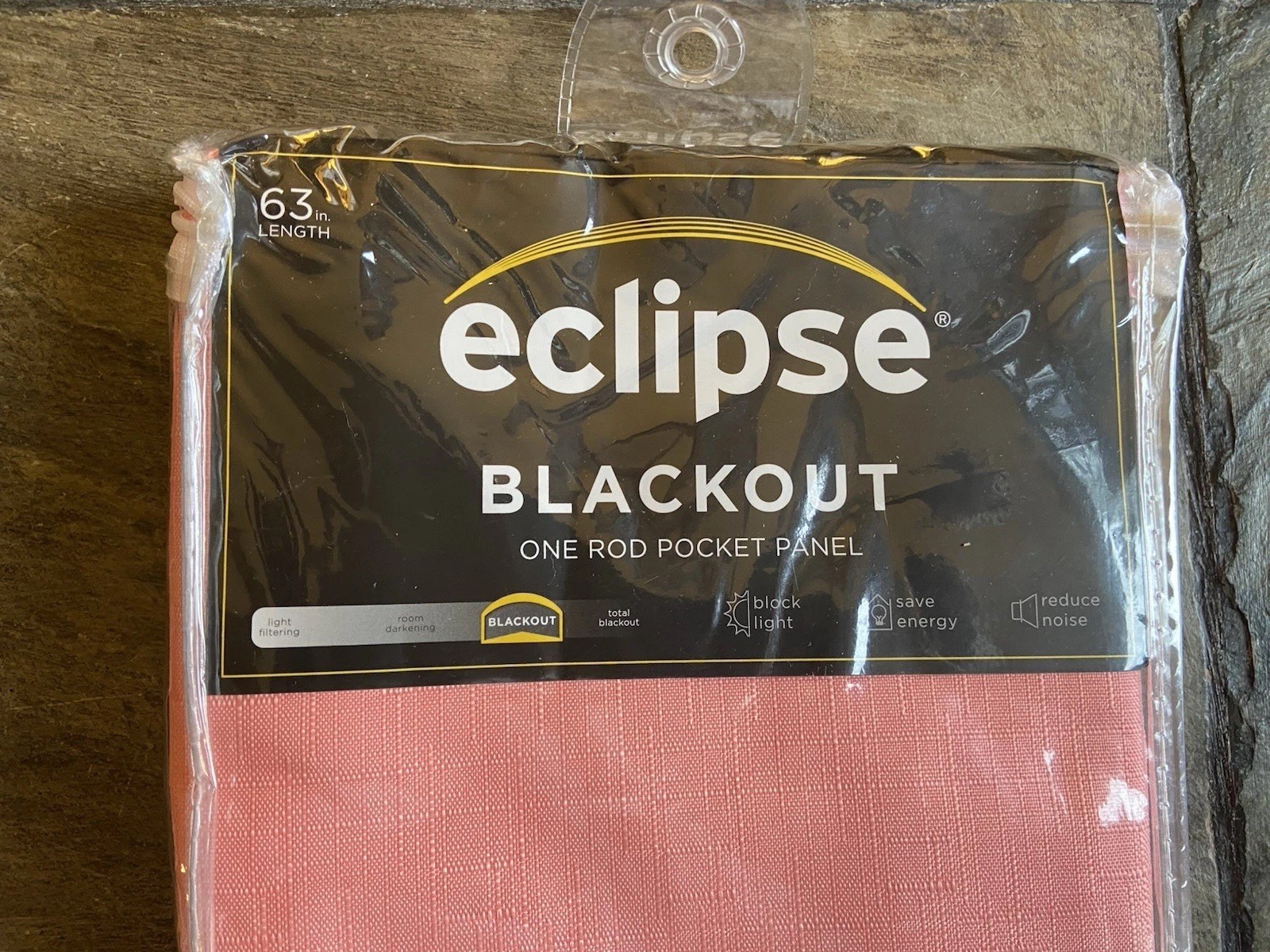 42×63 Single Rod Pocket Panel, By Eclipse, Kendall Coral