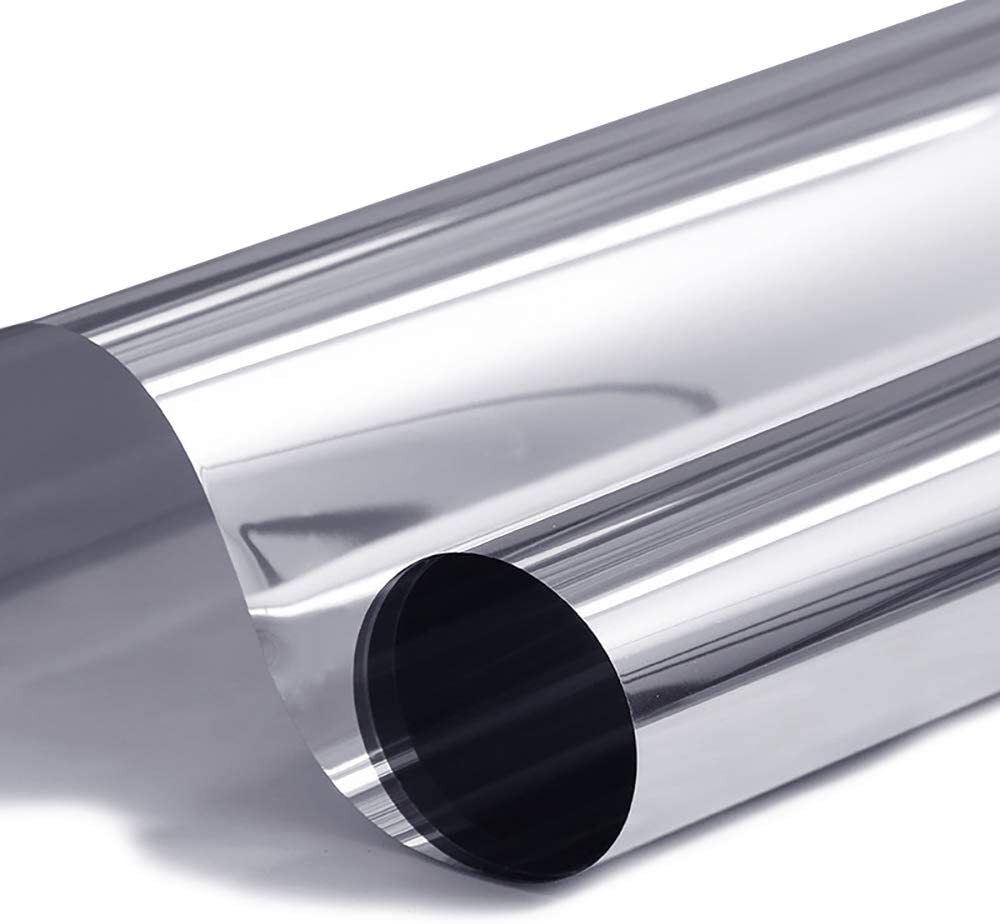 Intersolar® Polarizado papel ahumado plata silver oscuro mediano free shipping