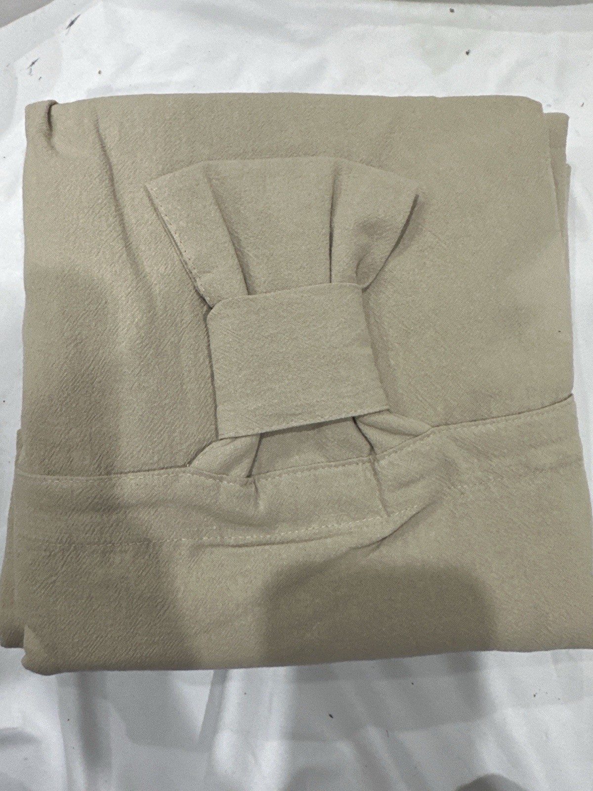 Archaeo Washed Cotton Twist Tab Curtain Panel Oatmeal 52×95 Modern Neutral