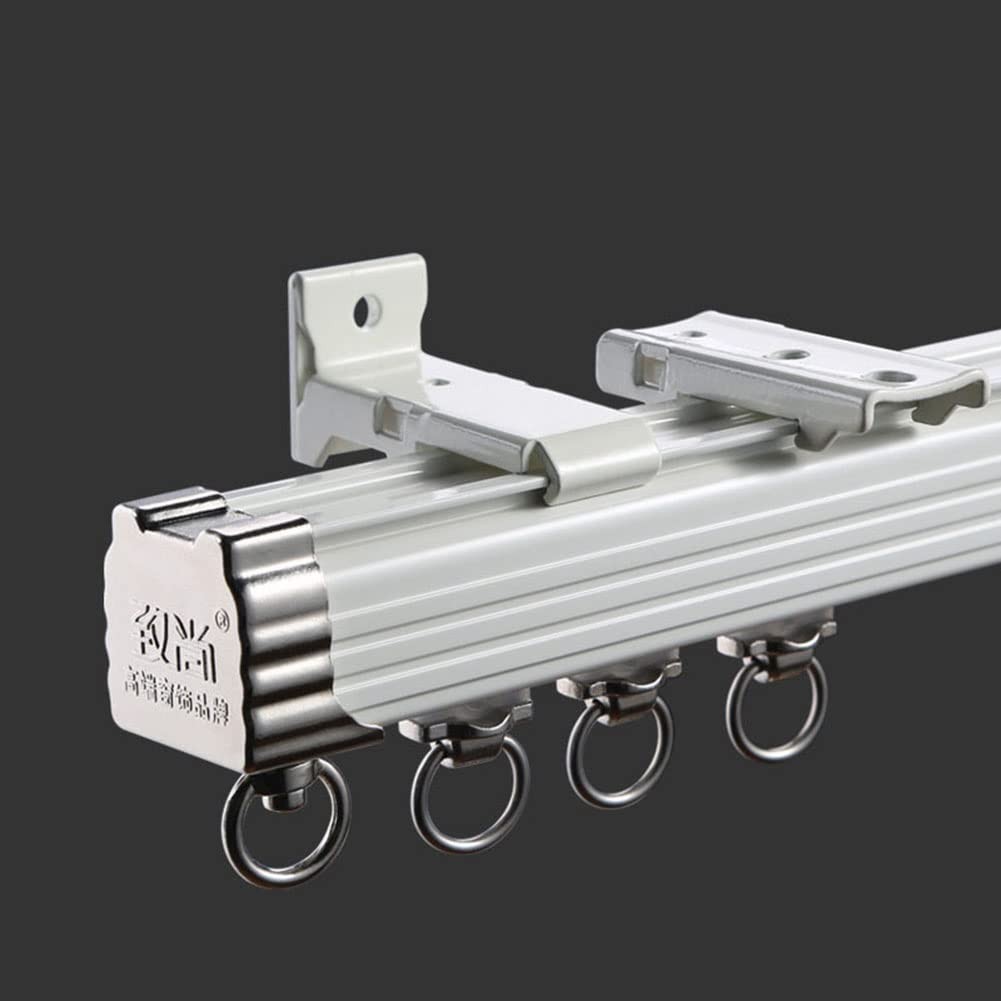 Zshine Curtain Single Tracks Ceiling Or Wall Mounting Heavy-Duty Curtain Rails