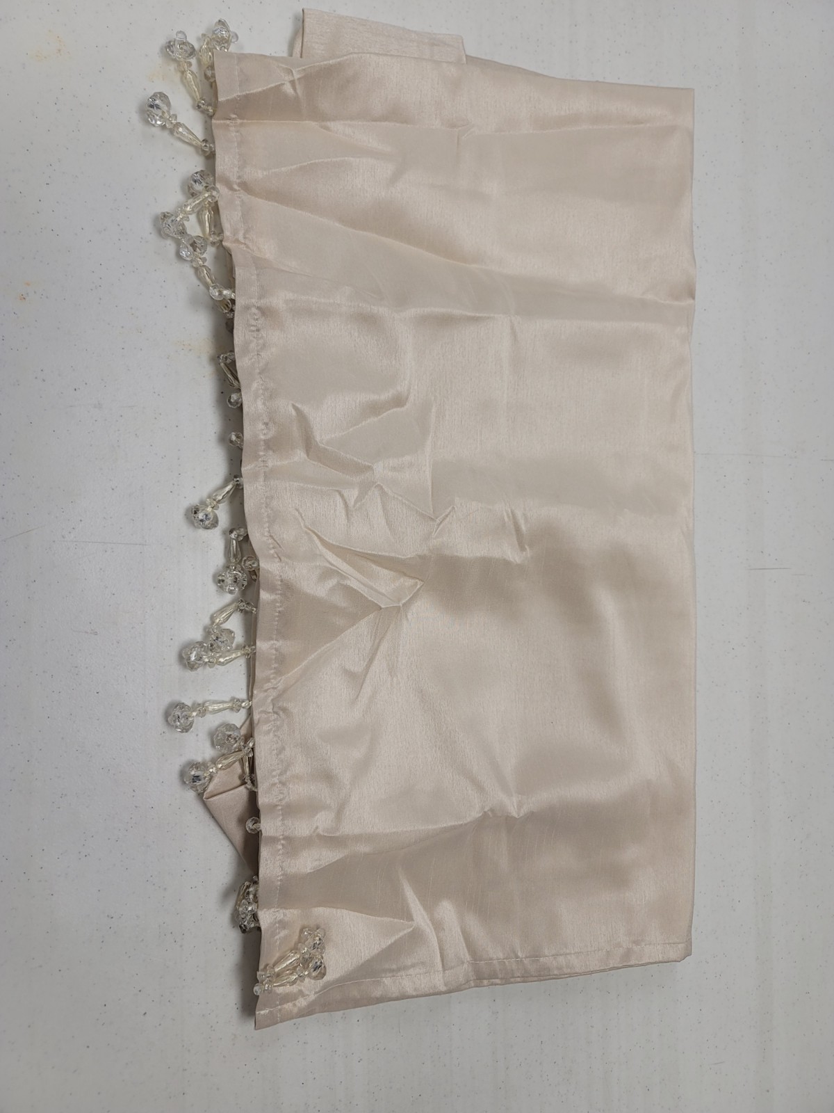 Madison Park Emilia Twist Tab Window Valance Champagne