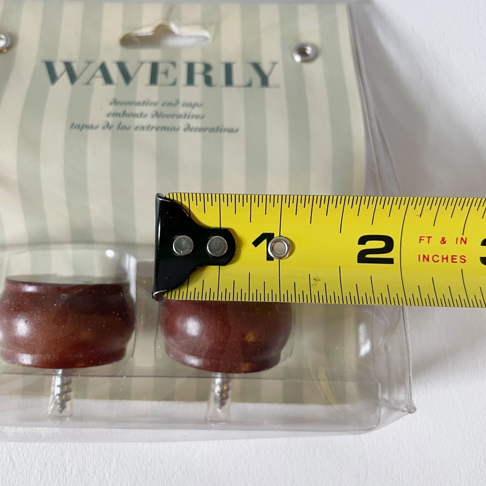 Waverly Decorative End Caps Dark Brown