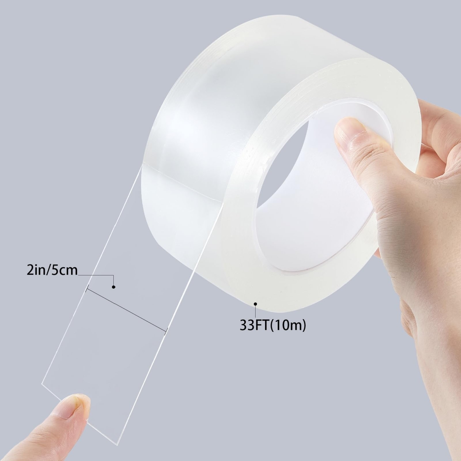 HSTECH Transparent Window Weather Sealing Tape, 2IN x 33FT, transparent