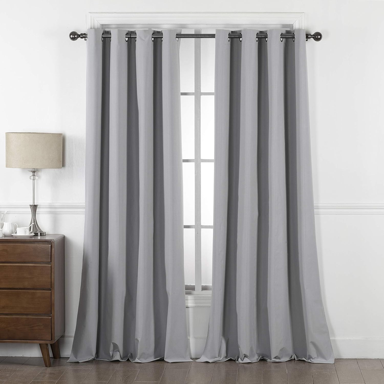 100% Blackout YHSF Grommet Window Curtain Set 52″ W x 84″ L Pack of 2 Panels