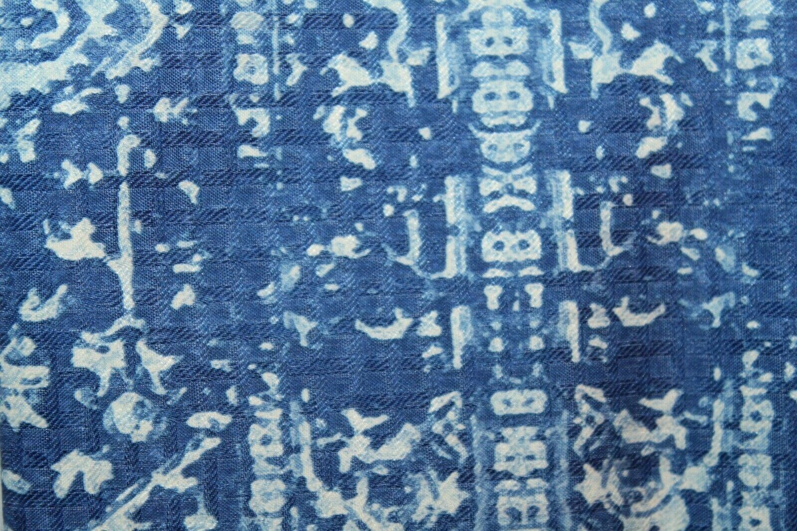 Essential Home Thermal Lined Shawn Indigo Print Panel Pair – 2 Panels 37×63″ ea