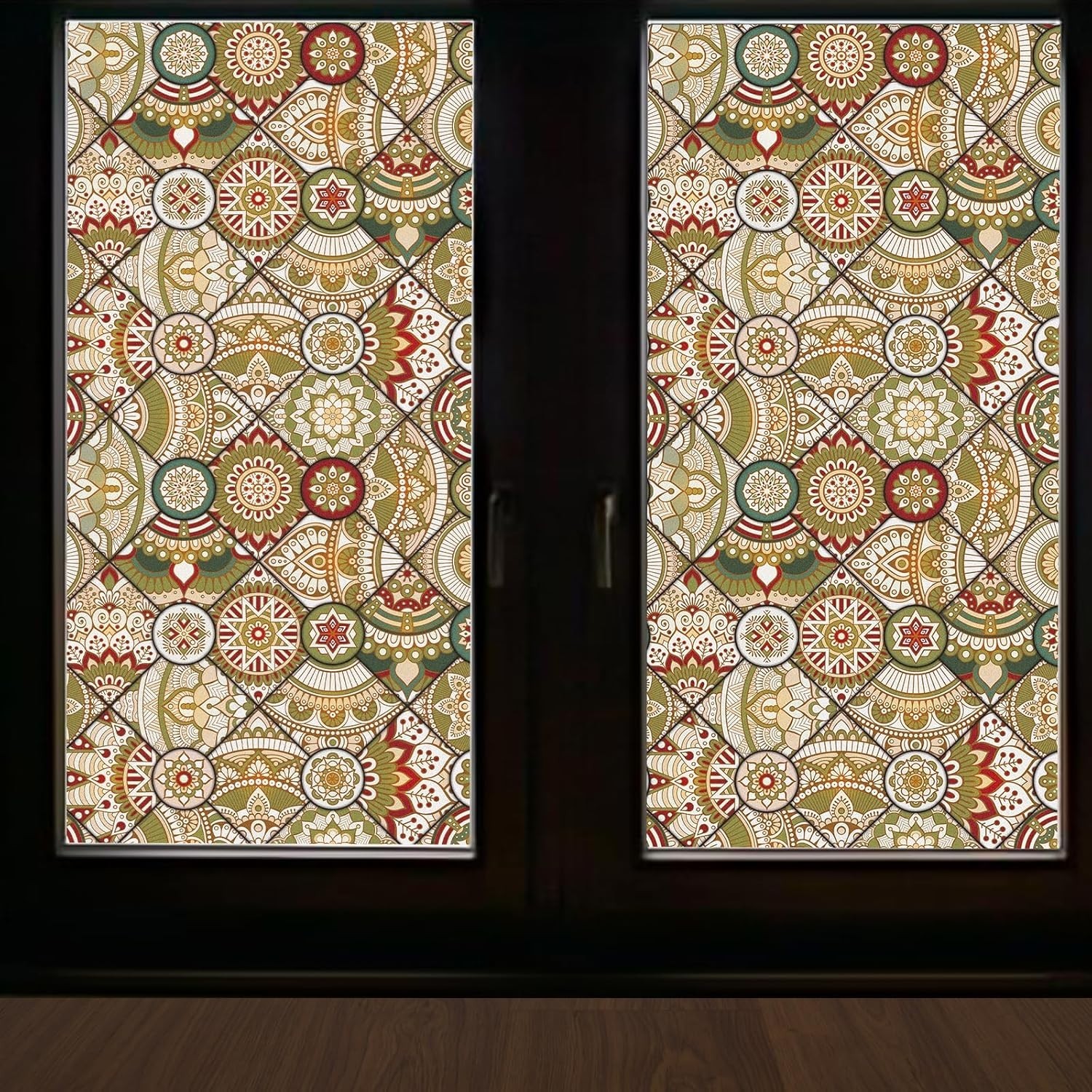 Privacy Decorative Window Film for Home Non-Adhesive Frosted Static Cling Bathro