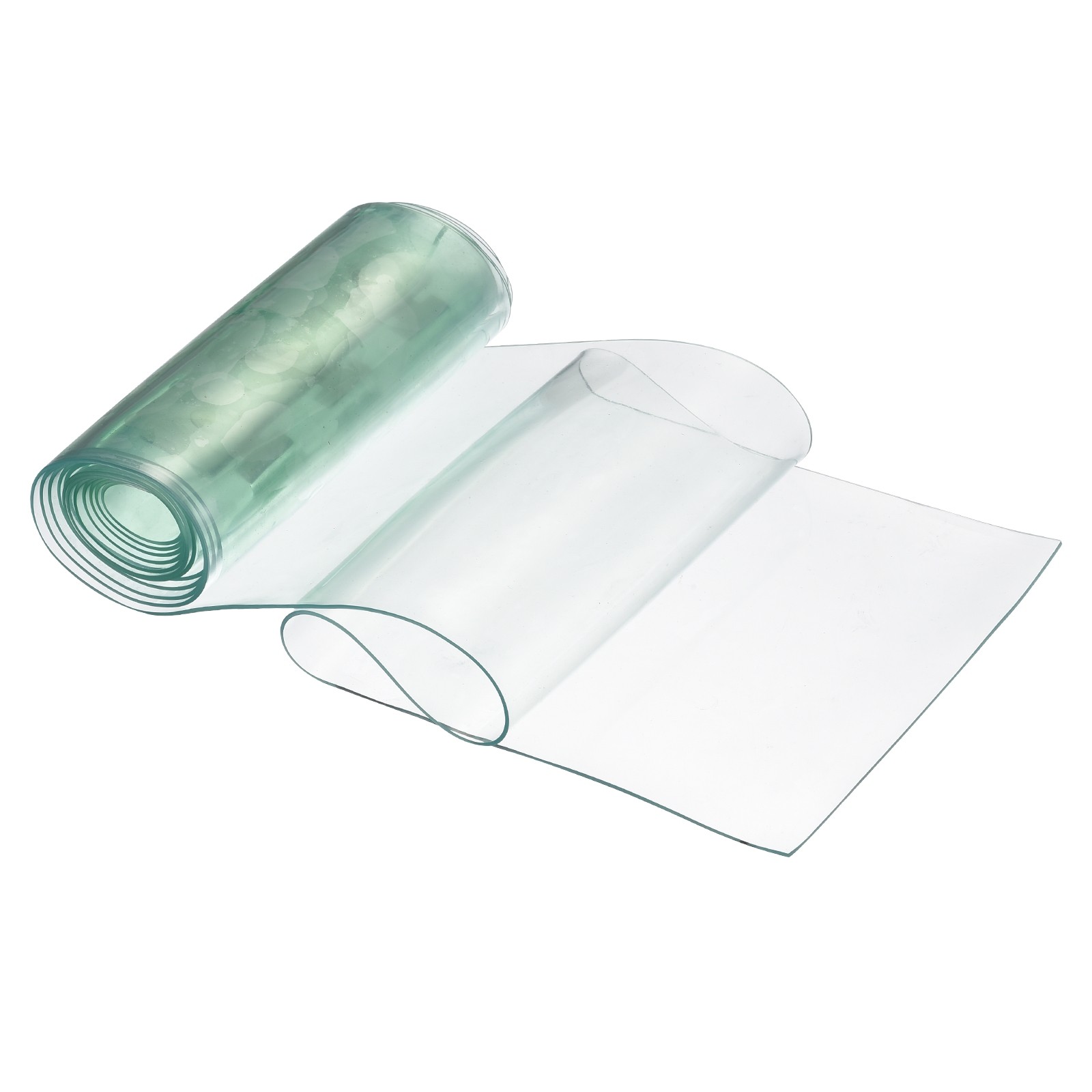 86″(7.2ft) Length x 7.3″(0.6Ft) Width PVC Strip Door Curtain Clear Green