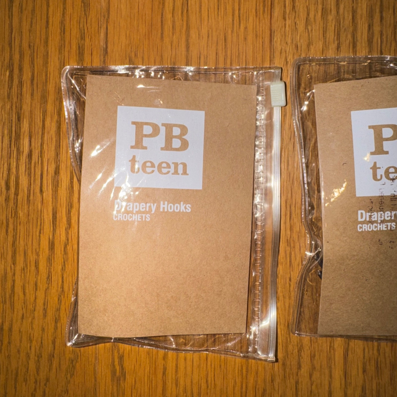 36 Pottery Barn Drapery Drape Curtain Hooks 1.5 Inch Silver Metal Slide NIP Teen