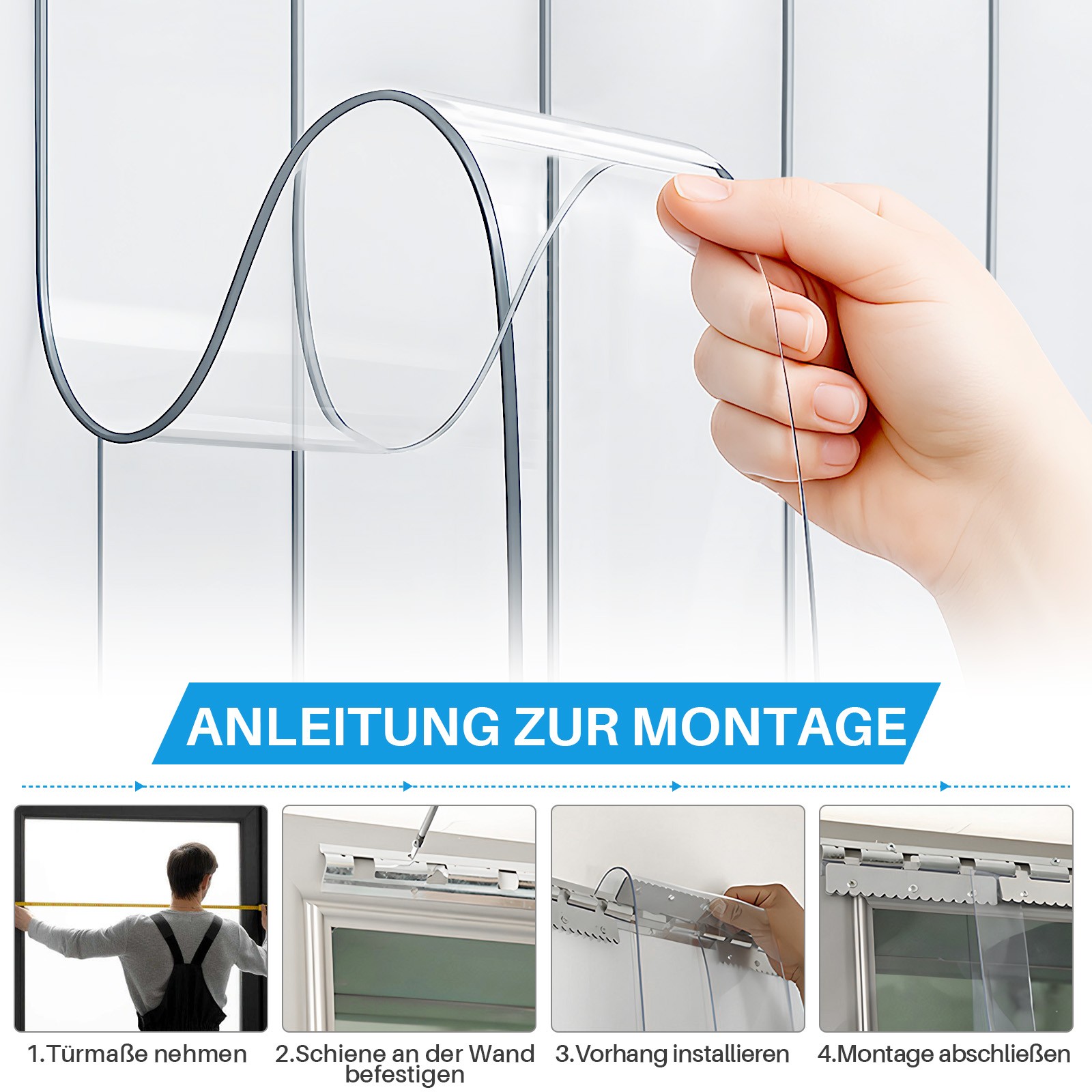 Transparent PVC Door Curtain Freezer&Cooler Door Strips for Warehouse Garage