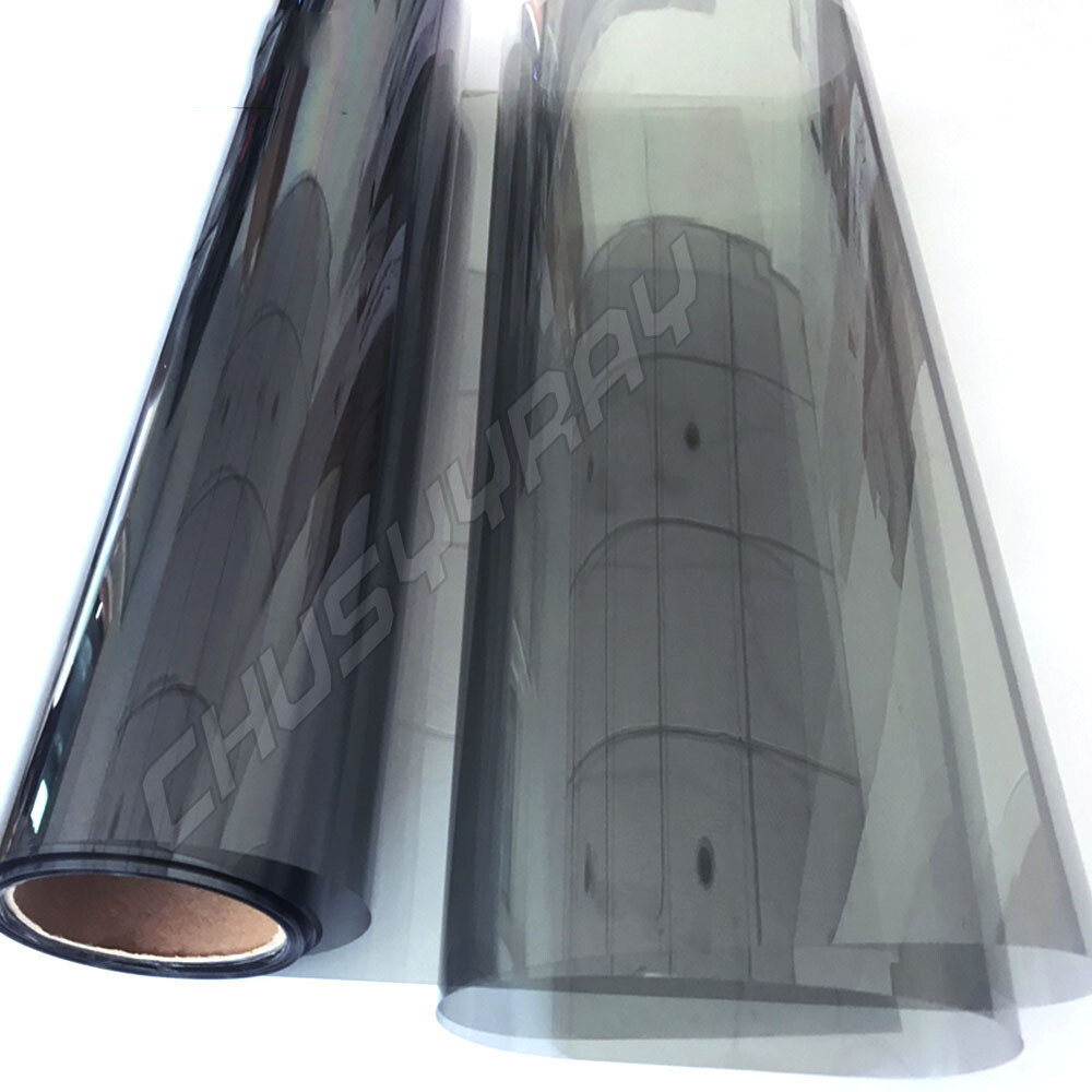 BLACK WINDOW TINT FILM AUTO CAR OFFICE TINTING SUPER DARK LIMO 35% 50X152CM