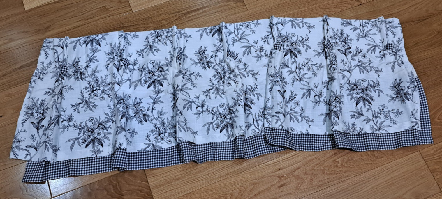 American Living by Ralph Lauren Valance Curtain Floral/Check Cottage Shabby