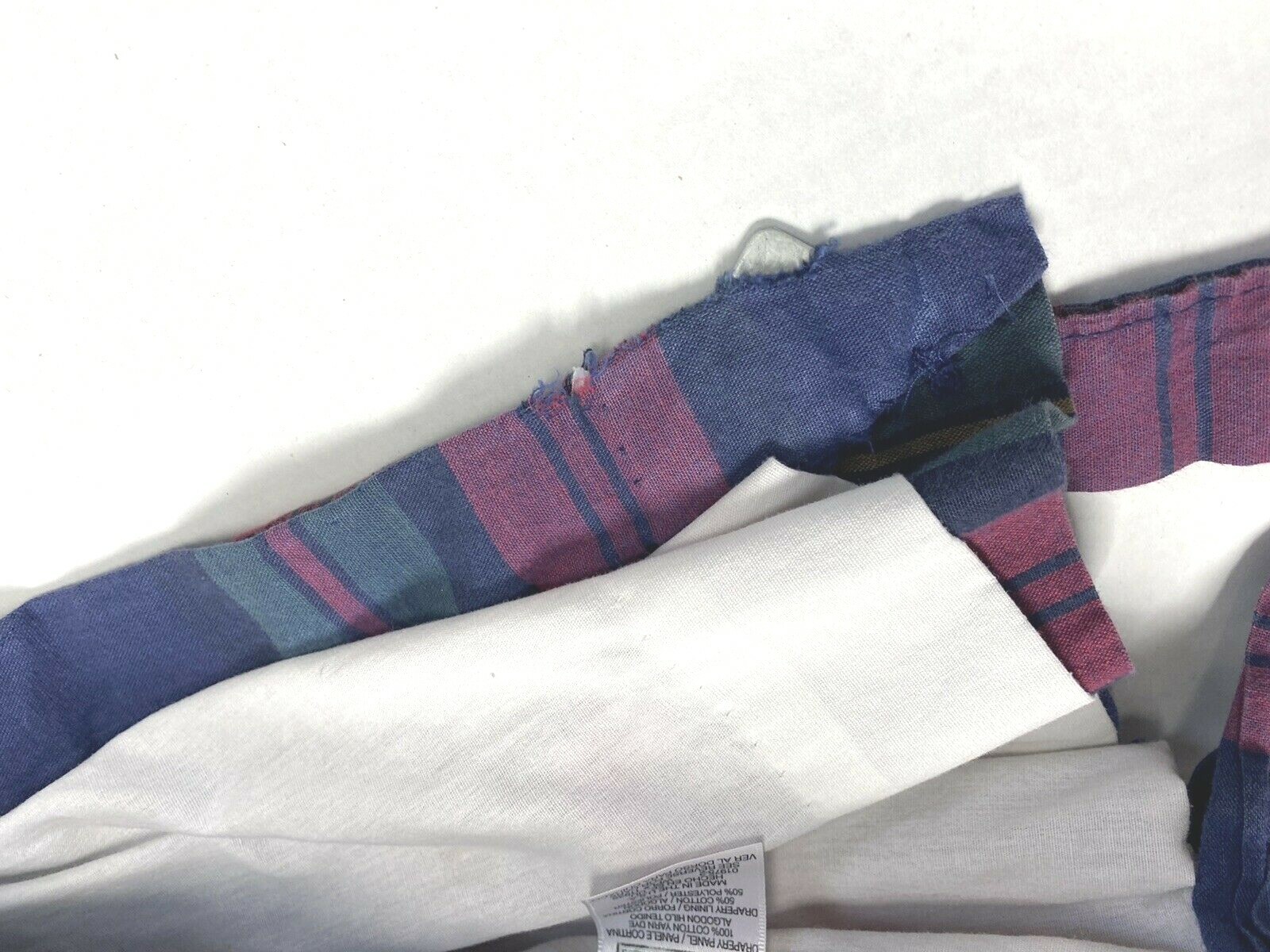 Set 4 JCPenney Curtains Drapes Valances Plaid Rare Retired Print Vintage 90s Tab