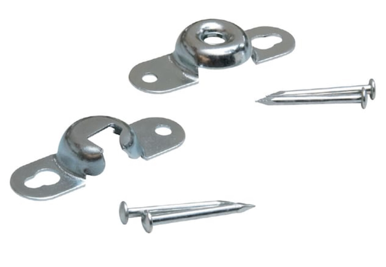 Levolor Roller Shade Inside Window Frame Mount Steel Brackets (1 pair)