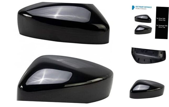 Pair Mirror Cap Covers for 17-23 Mazda CX-5 CX-9 Left & Right MA1326100