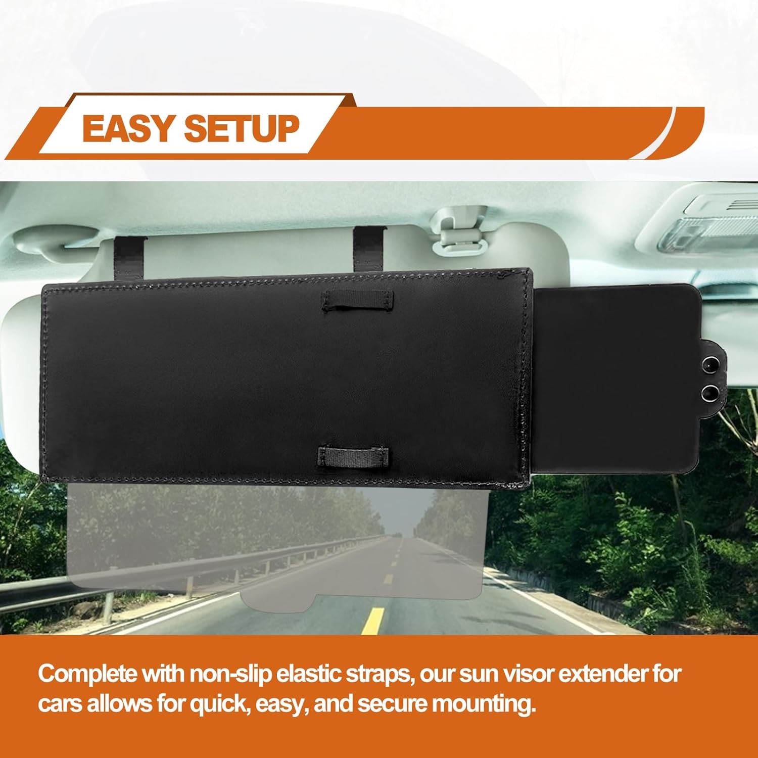 Sun Visor Extender for Cars, Universal Sun Visor Anti-Glare Car Sun Visor Protec