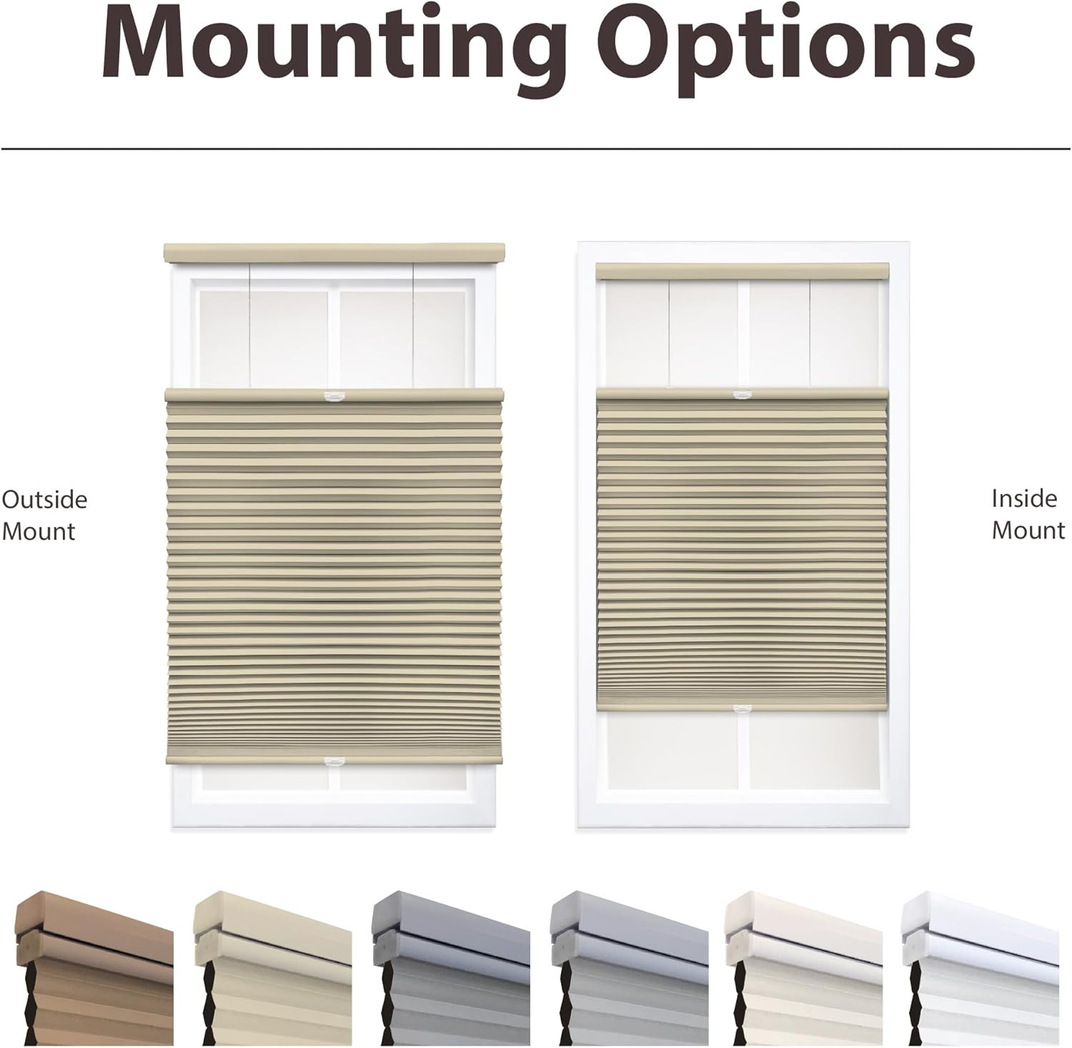 Cordless Blackout Cellular Shade, 31.5″ W x 84″ H, Alabaster