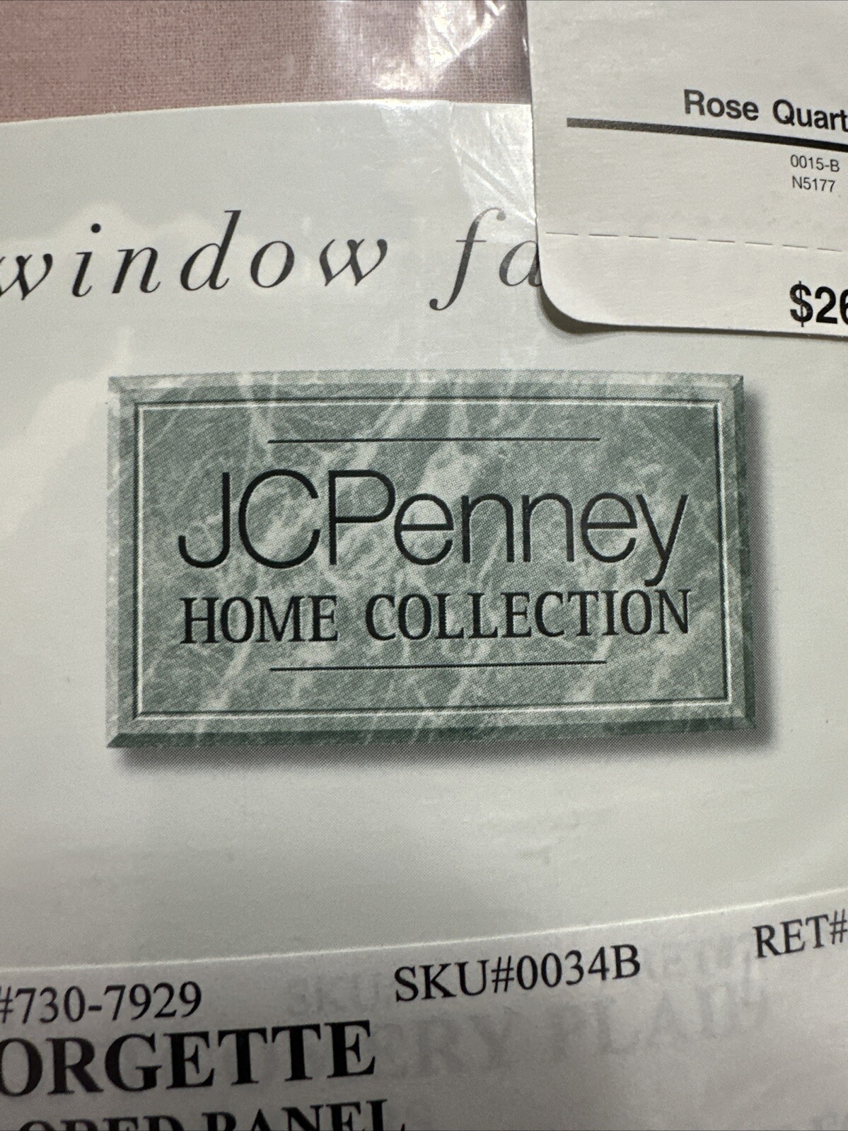 New Lot of 5 VTG JCPenney Home Georgette Curtain Panels 54 X 63 Rose Quartz USA