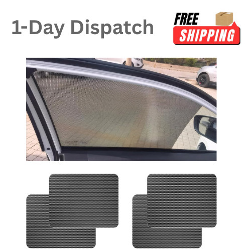 Ohleats 4 PCS Car Side Window Sunshade 16.5×15 Static Cling UV Protection