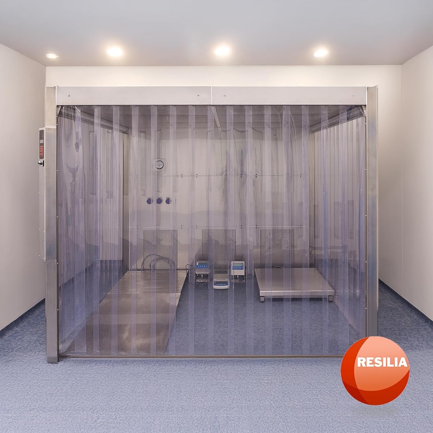 Durable Clear PVC Strip Curtain for Walk-in Freezers – Water-Resistant 12″ x 96″