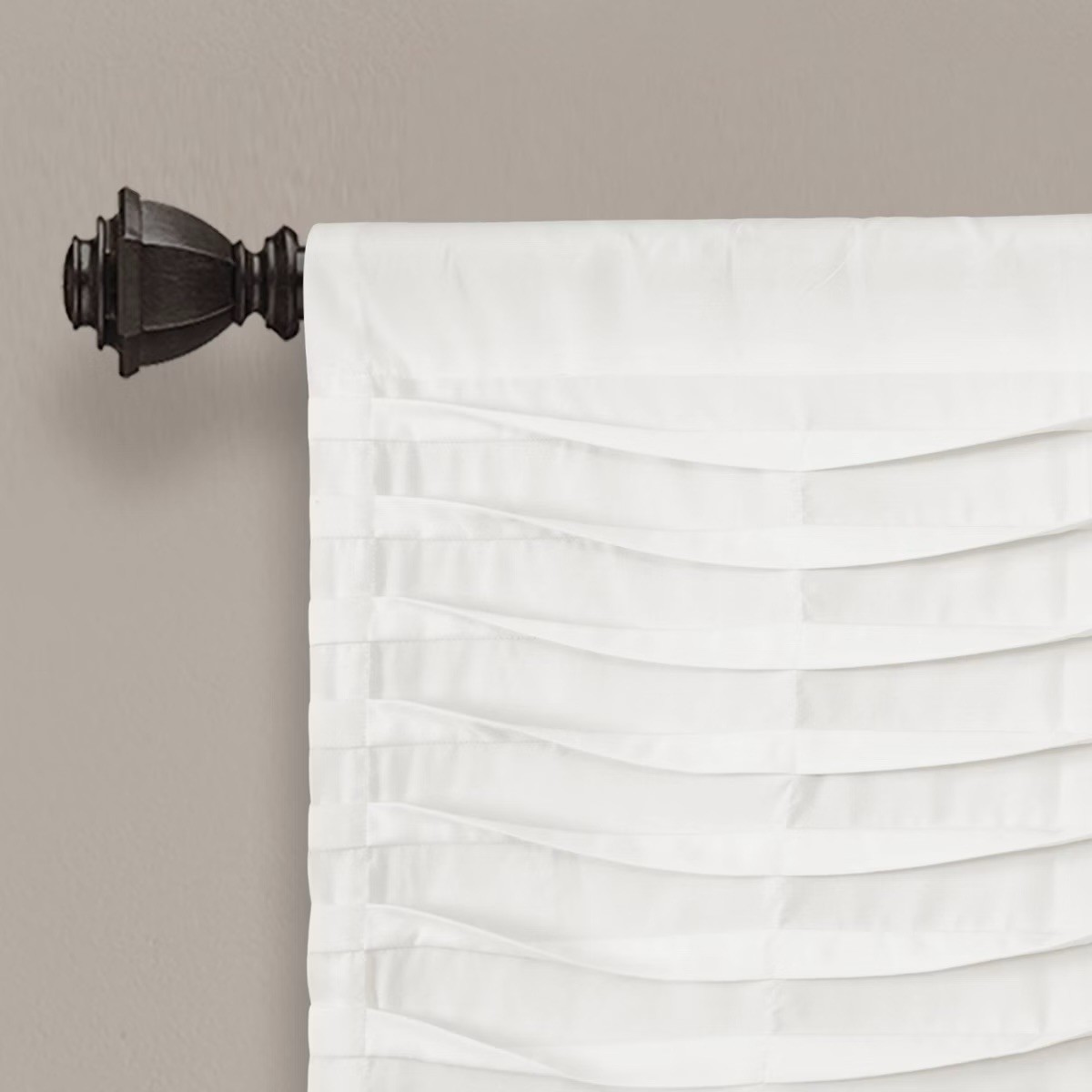TWO wave Texture Valance White – Lush Décor: Valance, Solid Pattern, 18″x52″
