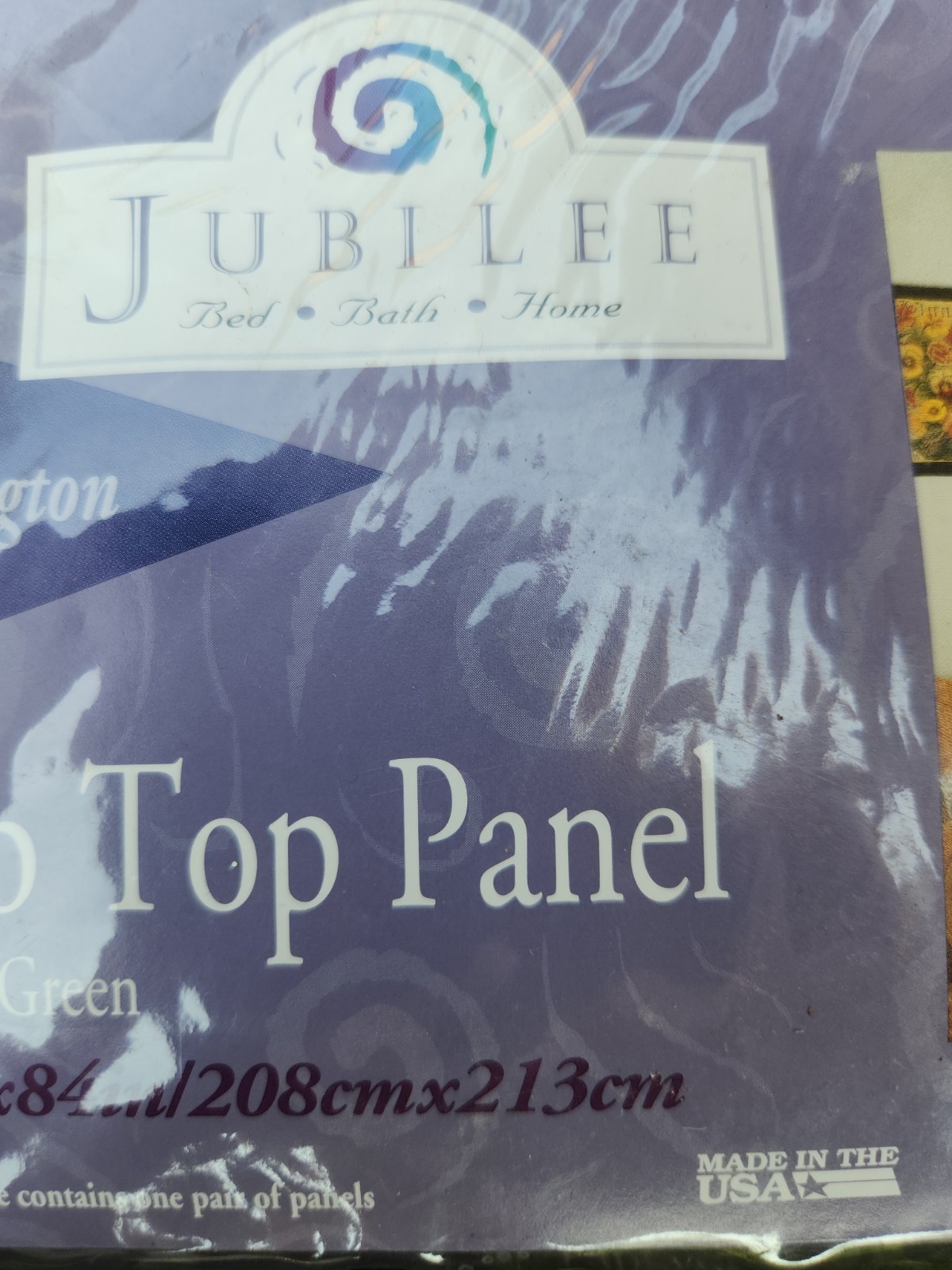 Jubilee Lexington Tab Top Panel Pr. 82×84″ NOS Spruce Green