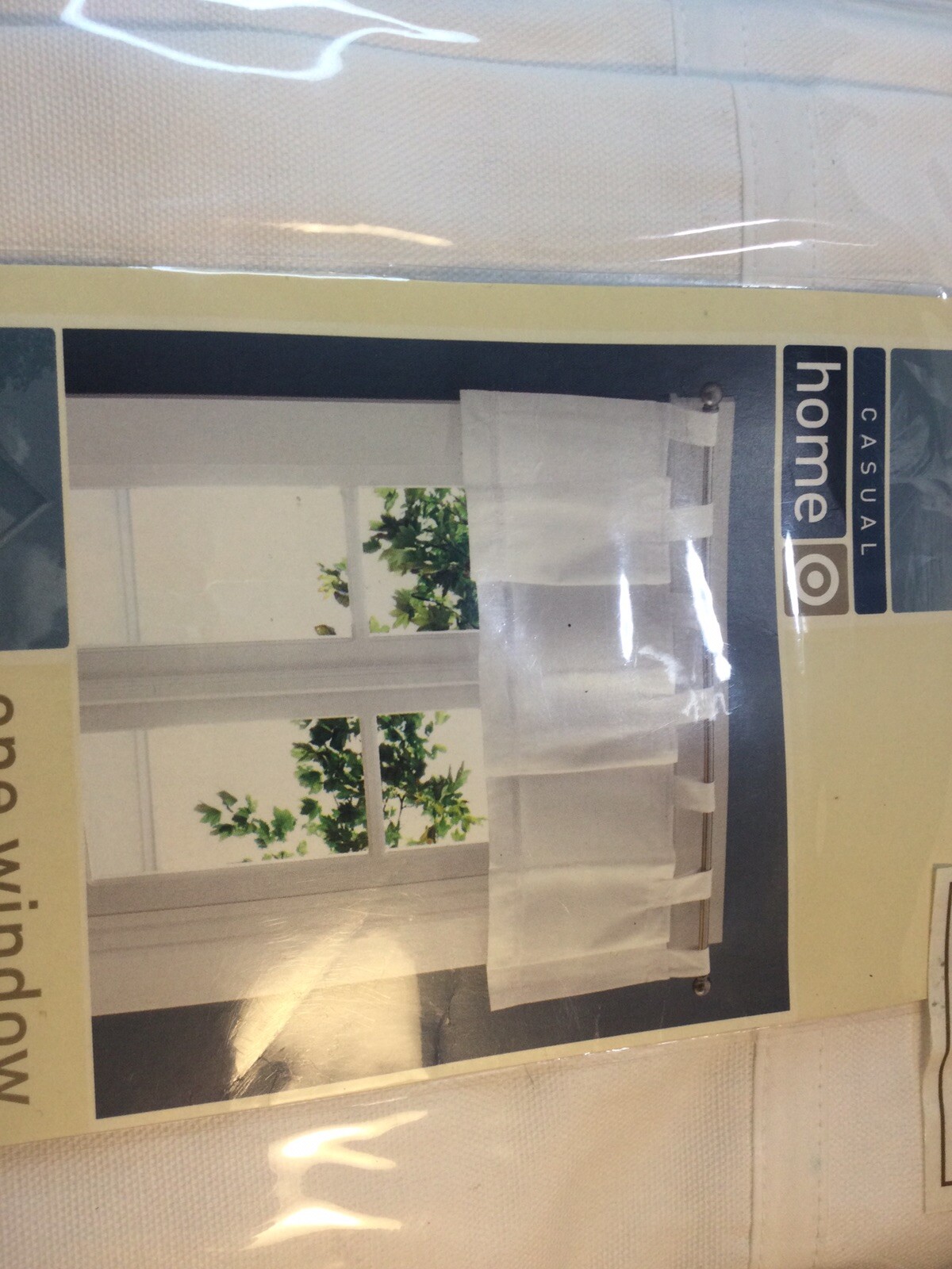 White Sailcloth Window Valance 54” Width x 15” Length