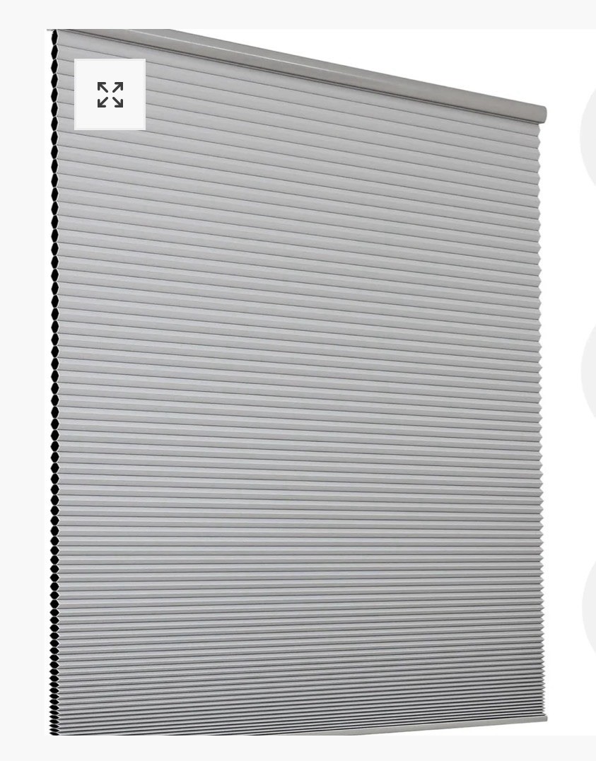 JOYDECO Cordless Roller Cellular Shades- Thermal- Noise Reduction- Gray17x36