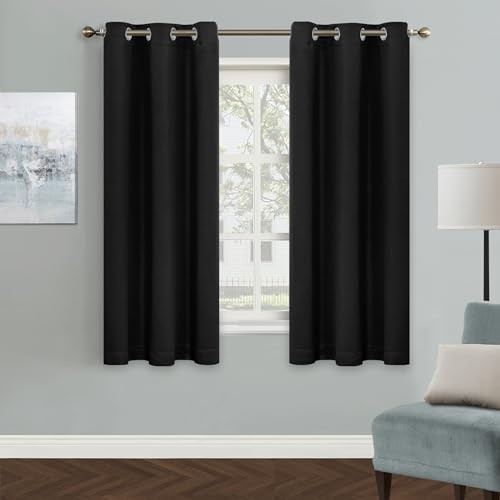 Grommet top Thermal Insulated Windowout 42″W x 63″L (Pack of 1) Black