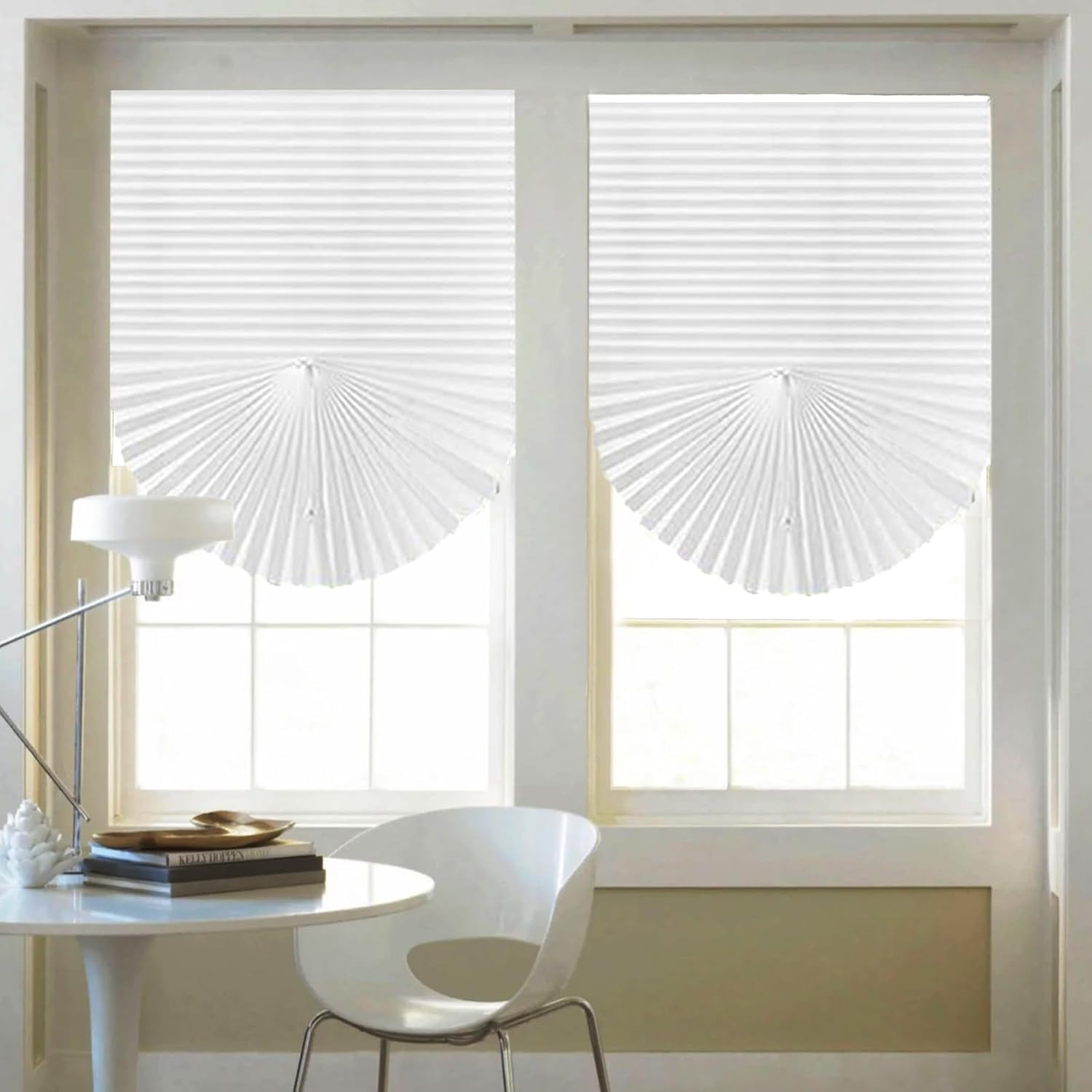 6-Pack Temporary Light Filtering Paper Blinds for Window, Cut to Size Adhesive P