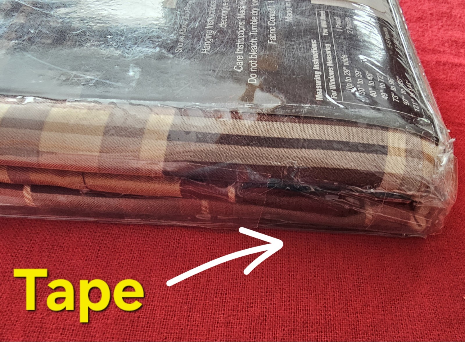 918 NYC Fortune Plaid Curtain Panels Lot 3 Brown Chocolate 54×84 NOS Rustic
