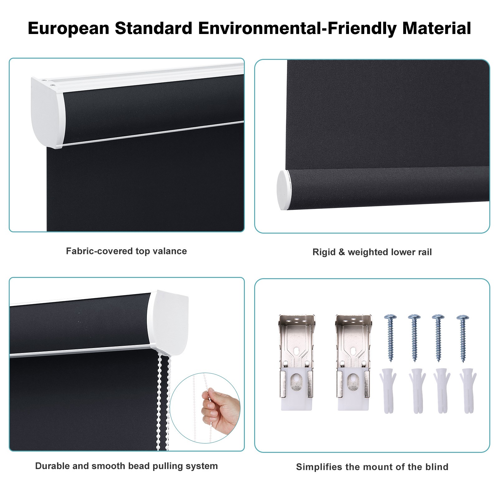 Changshade CUSTOM Made Roll-up Blind Corded Blackout Window Blinds Roller Shades